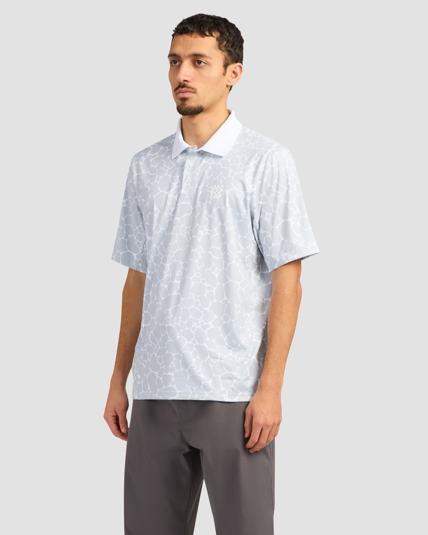 Mist Print Polo