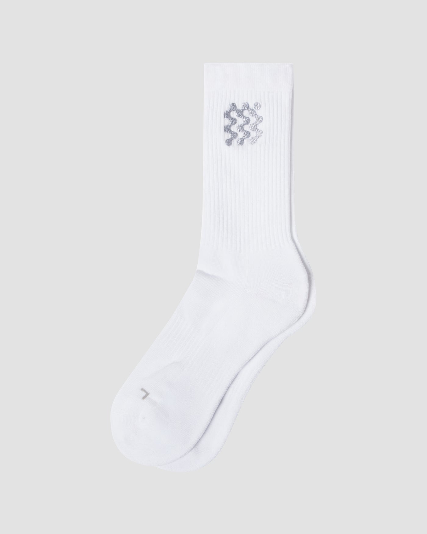 White Crew Sock